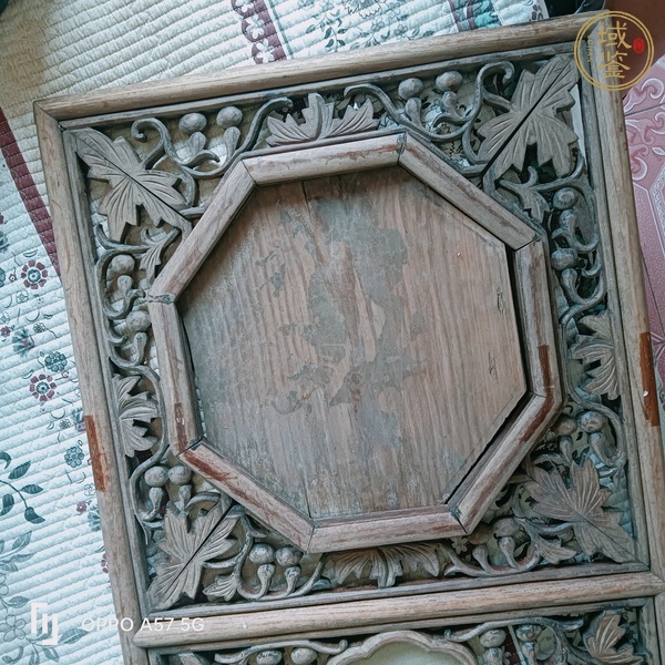 古玩雜項木雕花板真品鑒賞圖