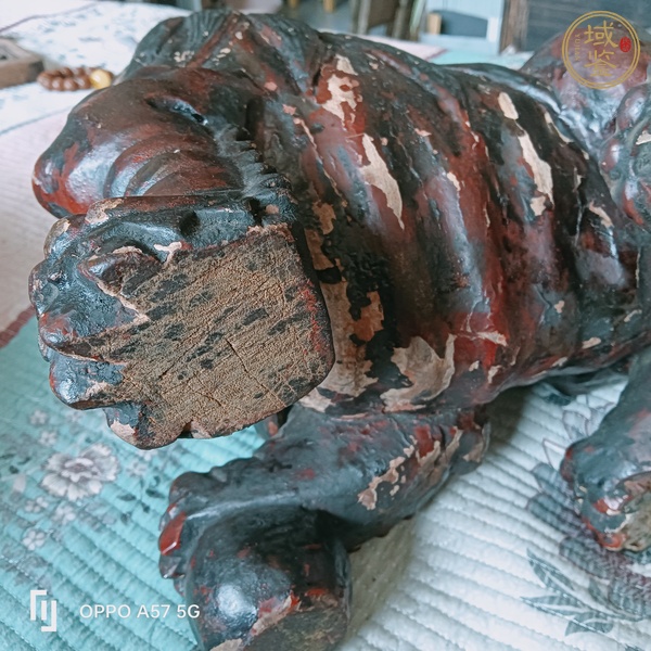 古玩雜項(xiàng)木雕獅子擺件真品鑒賞圖