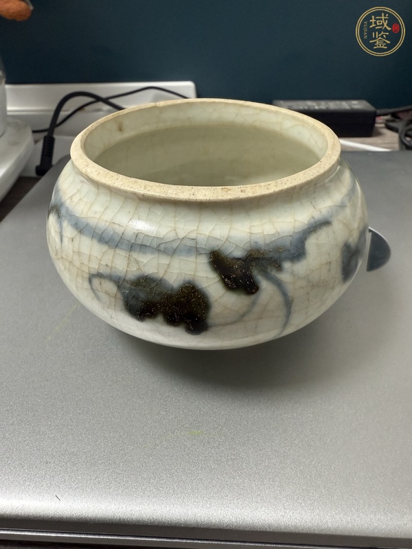 古玩陶瓷青花水盂真品鑒賞圖