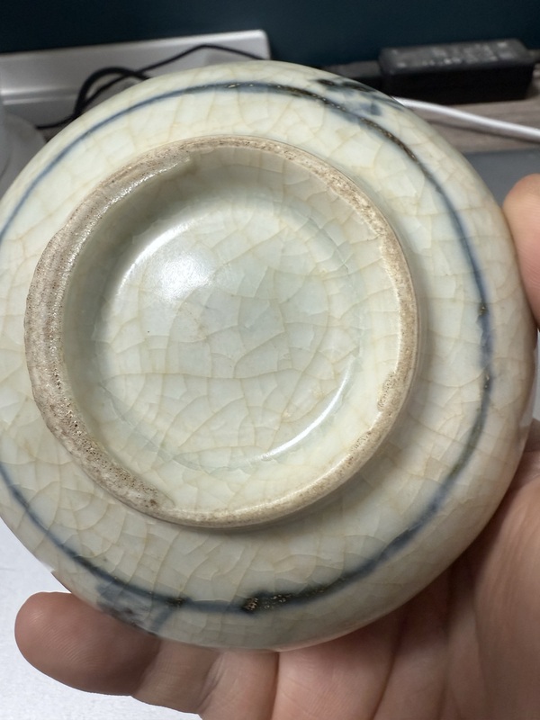 古玩陶瓷青花水盂拍賣，當前價格999元