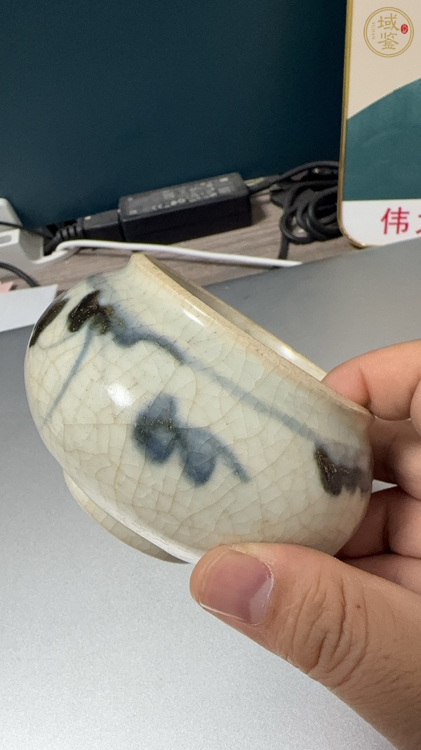 古玩陶瓷青花水盂真品鑒賞圖