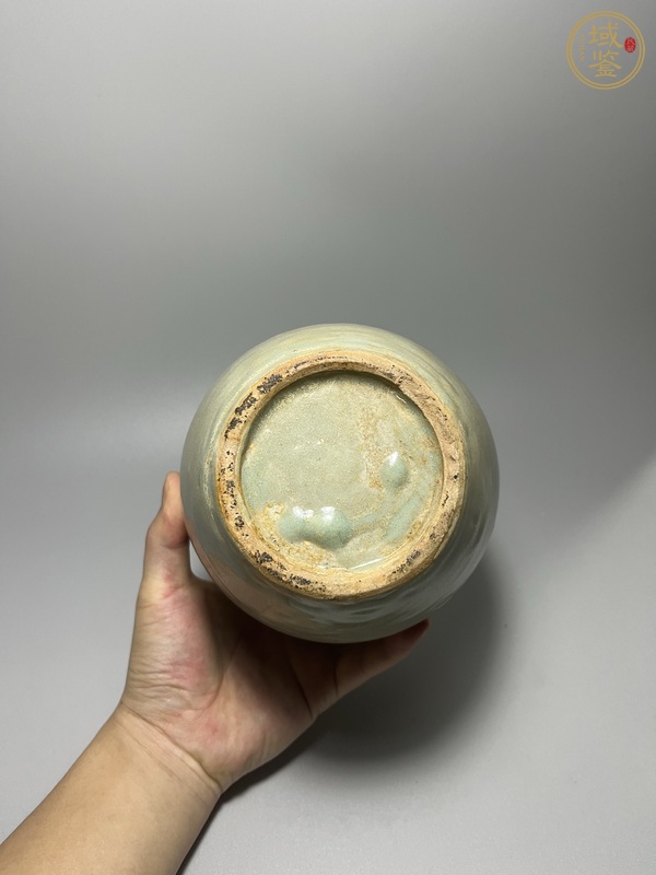 古玩陶瓷青釉罐真品鑒賞圖