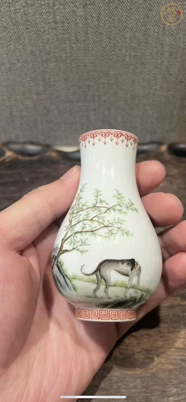 古玩陶瓷粉彩瓶真品鑒賞圖