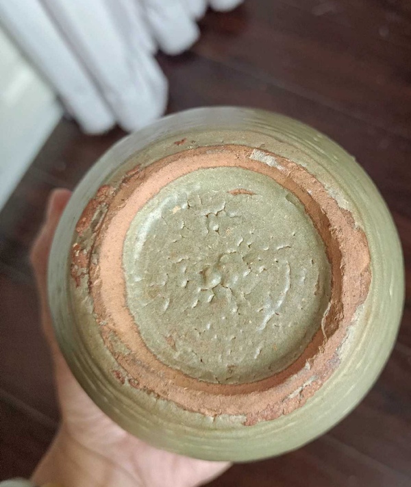 古玩陶瓷龍泉窯唇口罐拍賣，當前價格1元