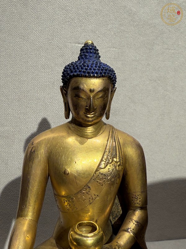 古玩銅器寶生佛真品鑒賞圖