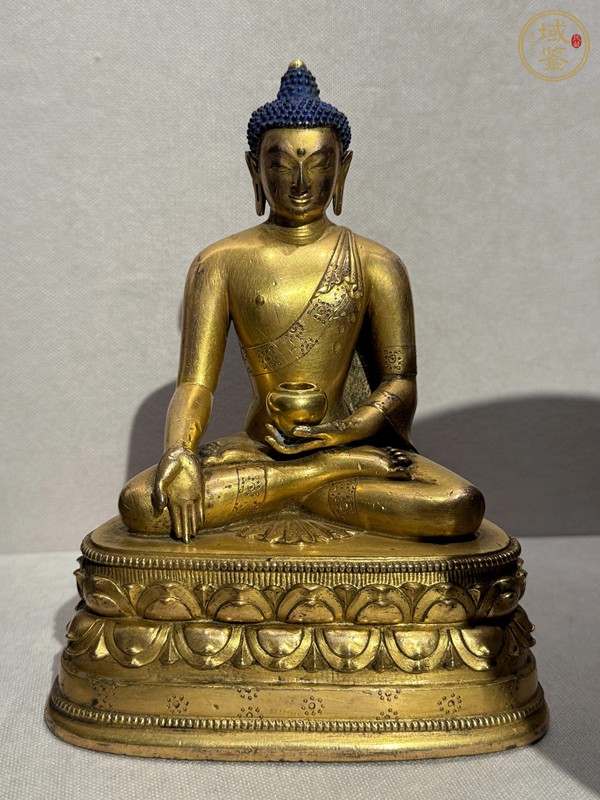 古玩銅器寶生佛真品鑒賞圖