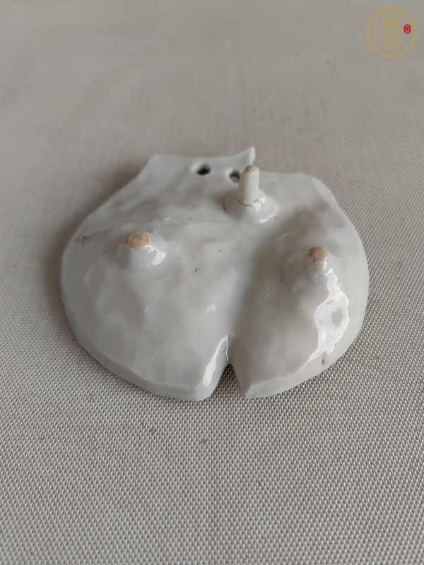 古玩陶瓷德化白瓷桃形洗真品鑒賞圖