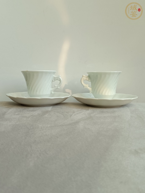 古玩陶瓷白釉杯碟真品鑒賞圖