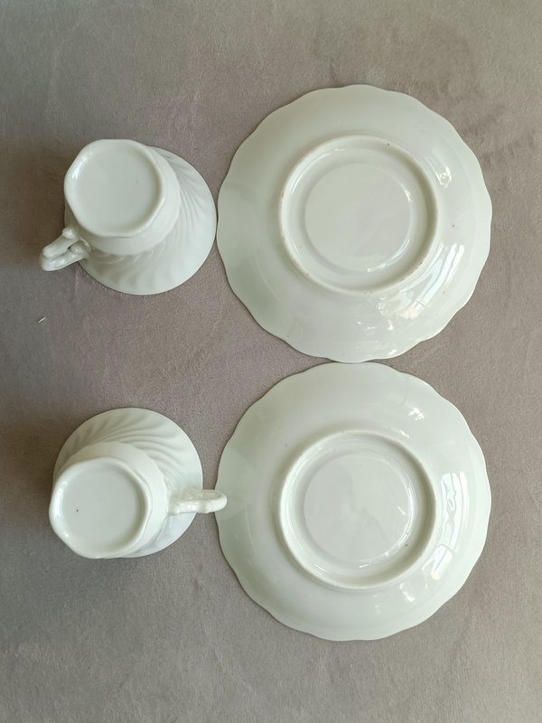古玩陶瓷白釉杯碟拍賣，當前價格388元