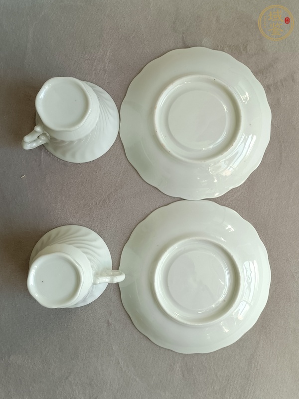古玩陶瓷白釉杯碟真品鑒賞圖