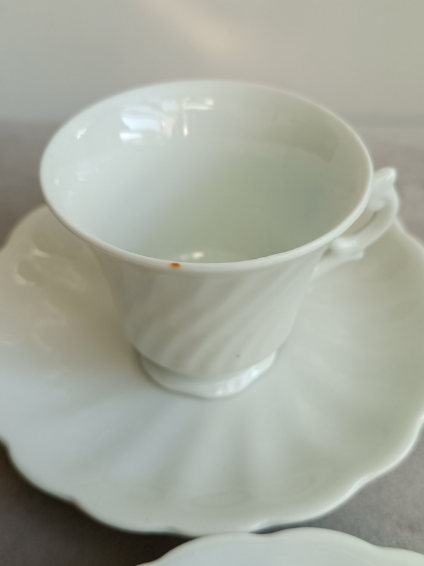 古玩陶瓷白釉杯碟拍賣，當前價格388元