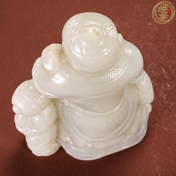 古玩玉器和田玉雕“壽星”擺件真品鑒賞圖
