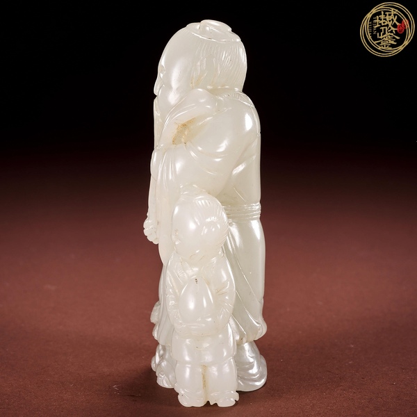古玩玉器和田玉雕“壽星”擺件真品鑒賞圖
