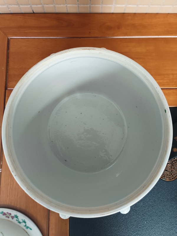 古玩陶瓷粉彩花卉紋四系粥罐拍賣，當前價格1500元