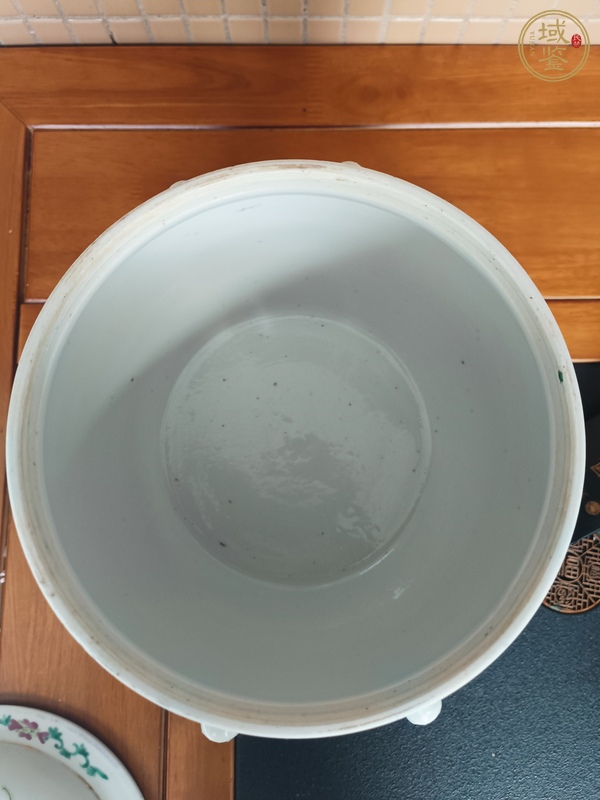 古玩陶瓷粉彩花卉紋四系粥罐真品鑒賞圖