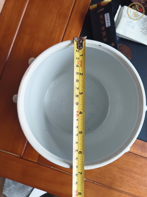 古玩陶瓷粉彩花卉紋四系粥罐真品鑒賞圖