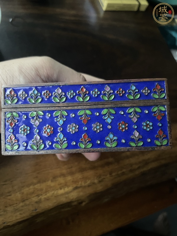 古玩銅器景泰藍盒真品鑒賞圖
