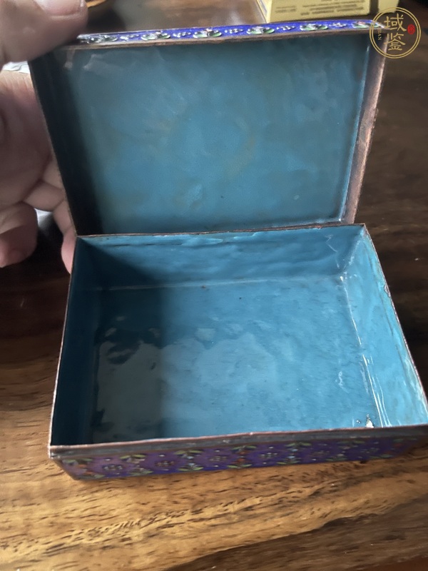 古玩銅器景泰藍盒真品鑒賞圖