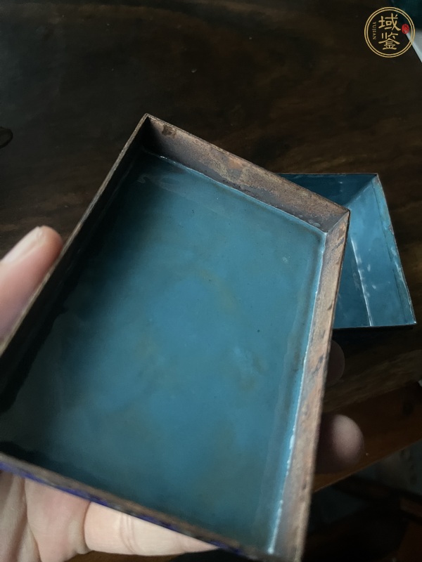 古玩銅器景泰藍盒真品鑒賞圖