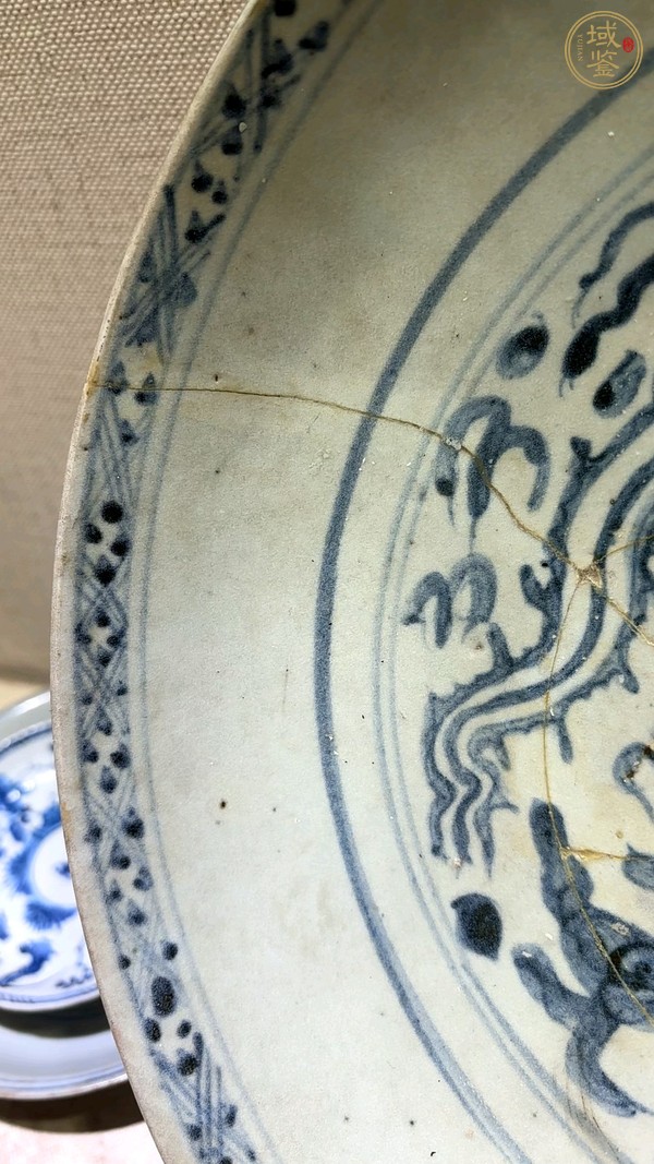 古玩陶瓷青花鳳紋盤真品鑒賞圖