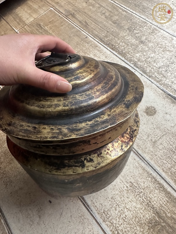 古玩銅器銅罐真品鑒賞圖