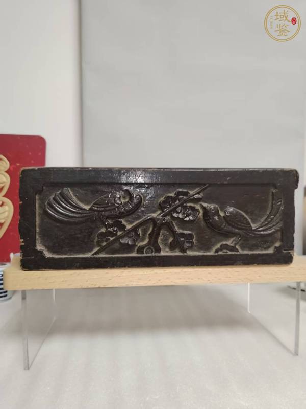 古玩雜項木雕花板真品鑒賞圖