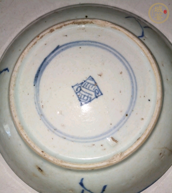古玩陶瓷清雍正 青花纏枝蓮紋盤真品鑒賞圖