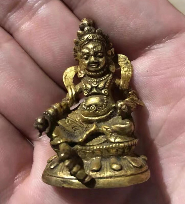古玩轉賣清.黃財神造像拍賣，當前價格4500元