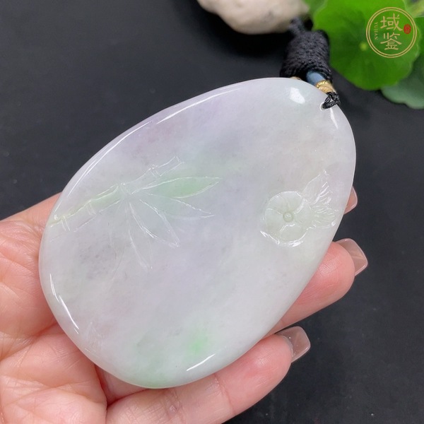 古玩玉器天然翡翠掛件真品鑒賞圖