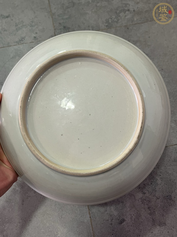 古玩陶瓷青花花卉紋盤真品鑒賞圖