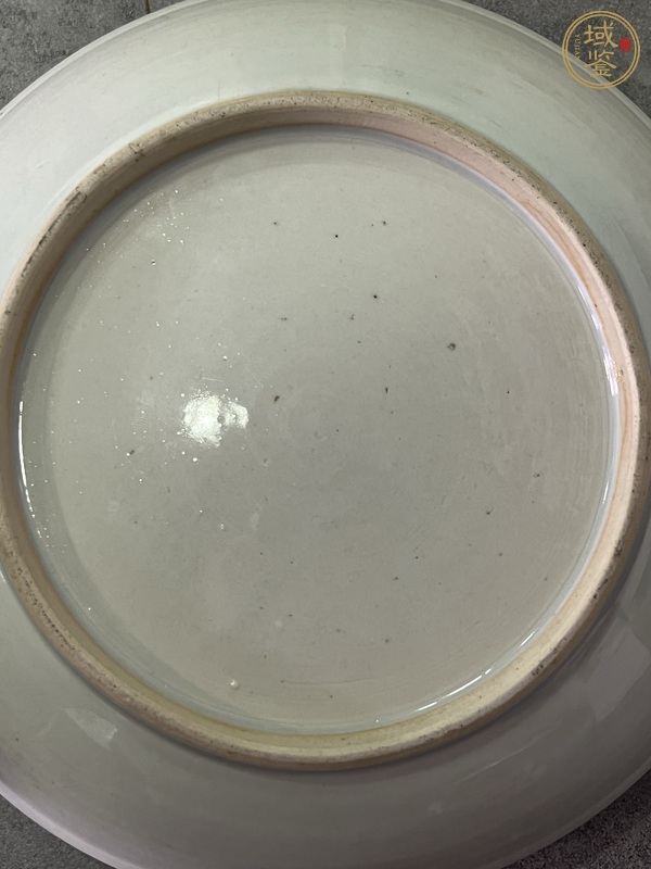 古玩陶瓷青花花卉紋盤真品鑒賞圖