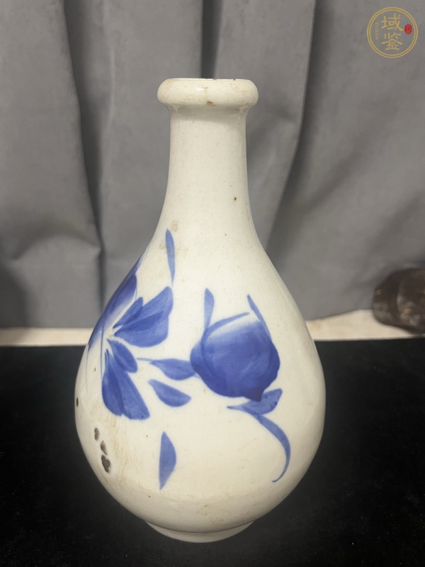 古玩青花花卉紋瓶真品鑒賞圖