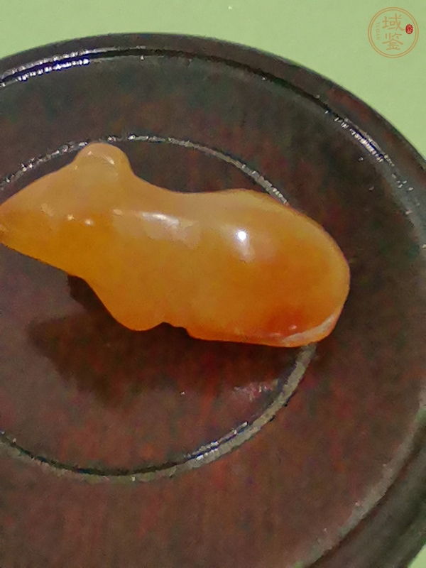 古玩玉器瑪瑙雕“老鼠”擺件真品鑒賞圖