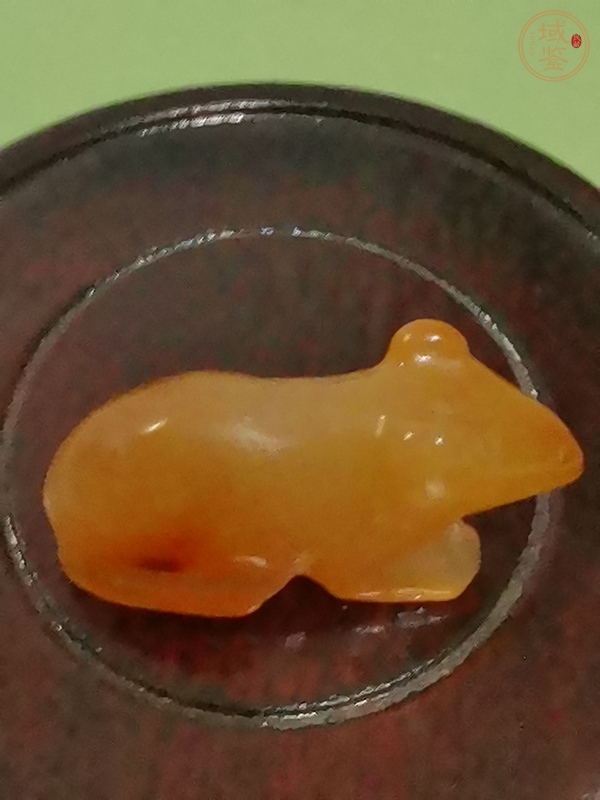 古玩玉器瑪瑙雕“老鼠”擺件真品鑒賞圖