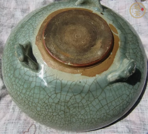 古玩陶瓷青瓷爐真品鑒賞圖