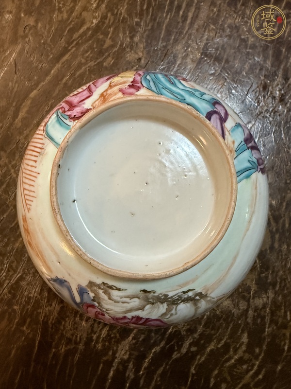 古玩陶瓷廣彩人物碗真品鑒賞圖
