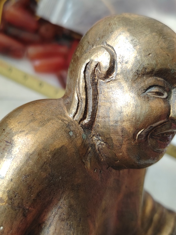 古玩銅器老銅彌勒造像一尊拍賣，當(dāng)前價格3666元