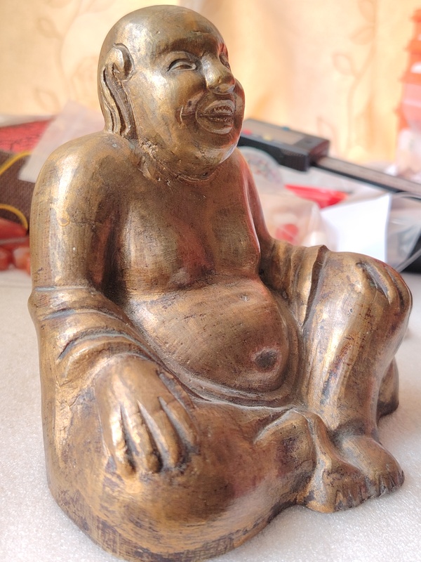 古玩銅器老銅彌勒造像一尊拍賣，當(dāng)前價格3666元