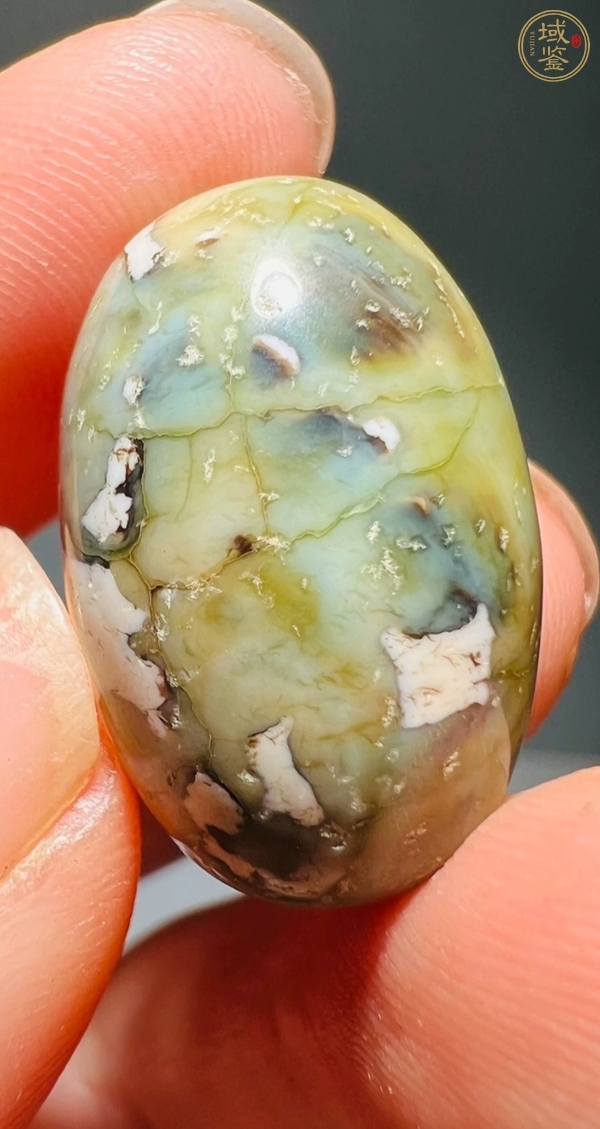 古玩地方料橄欖型珠真品鑒賞圖