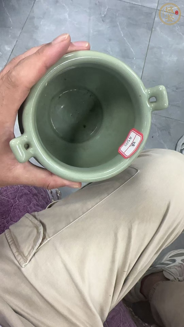 古玩陶瓷青釉香爐真品鑒賞圖