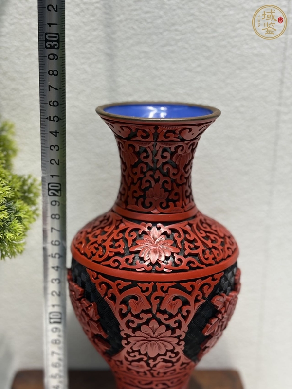 古玩雜項(xiàng)剔紅瓶真品鑒賞圖