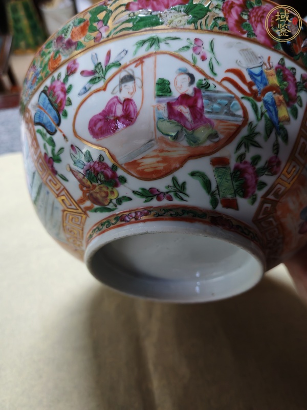 古玩陶瓷廣彩碗真品鑒賞圖