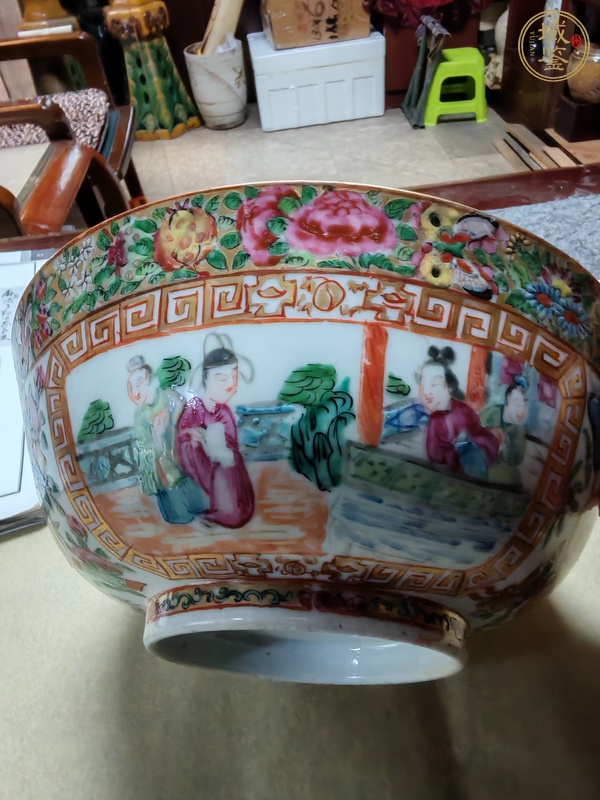 古玩陶瓷廣彩碗真品鑒賞圖