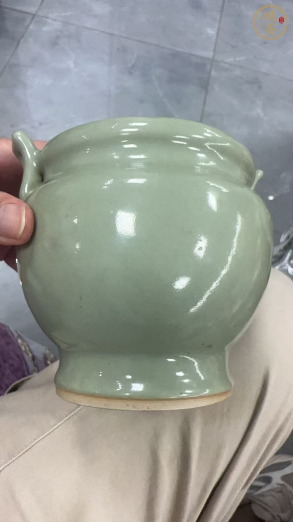 古玩陶瓷青釉香爐真品鑒賞圖