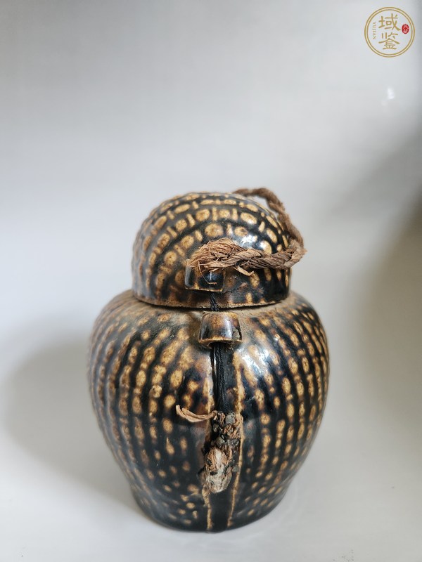 古玩清代魚簍罐真品鑒賞圖