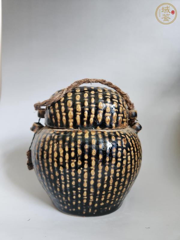 古玩陶瓷清代魚簍罐真品鑒賞圖