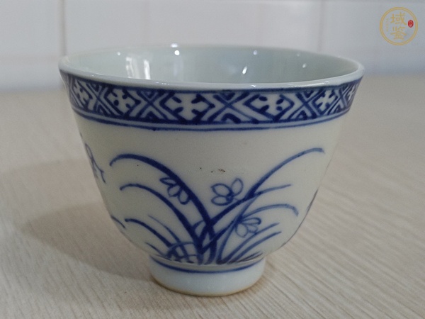 古玩青花杯真品鑒賞圖