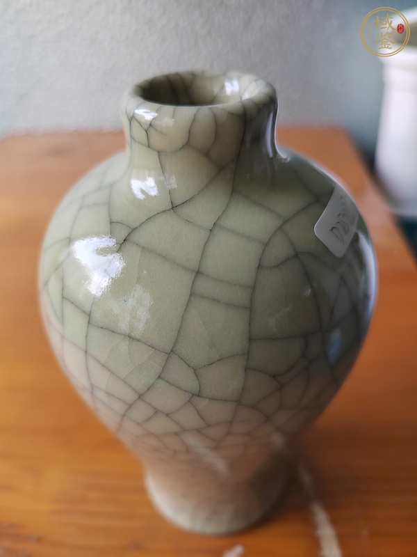 古玩陶瓷哥釉梅瓶真品鑒賞圖