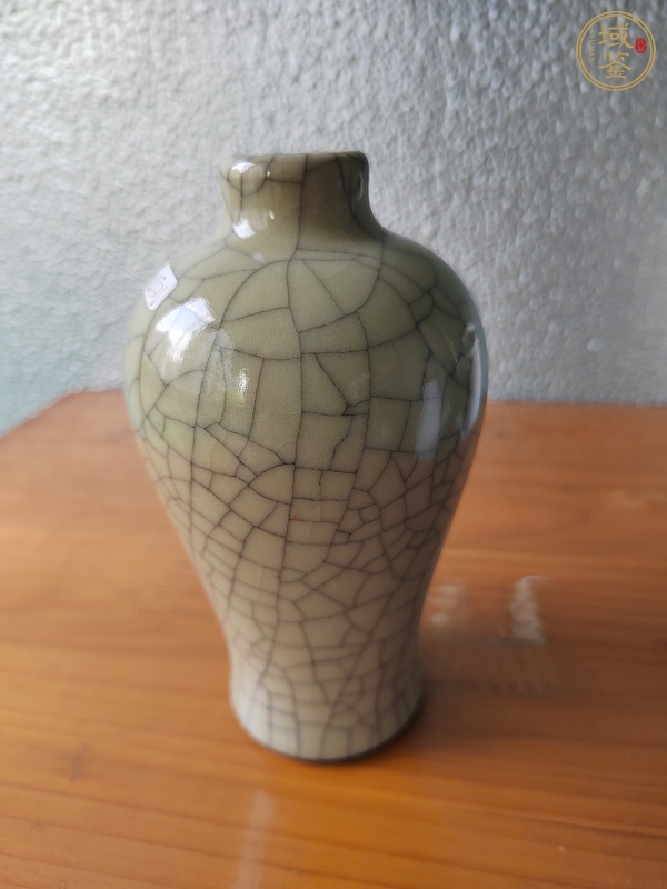 古玩陶瓷哥釉梅瓶真品鑒賞圖
