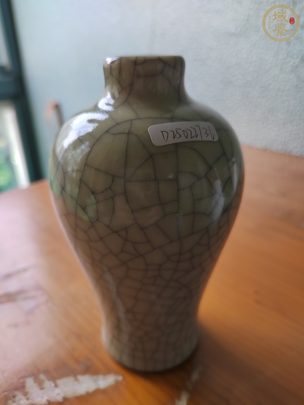 古玩陶瓷哥釉梅瓶真品鑒賞圖